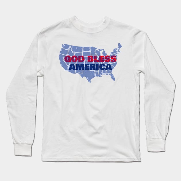 God Bless America Long Sleeve T-Shirt by starryskin